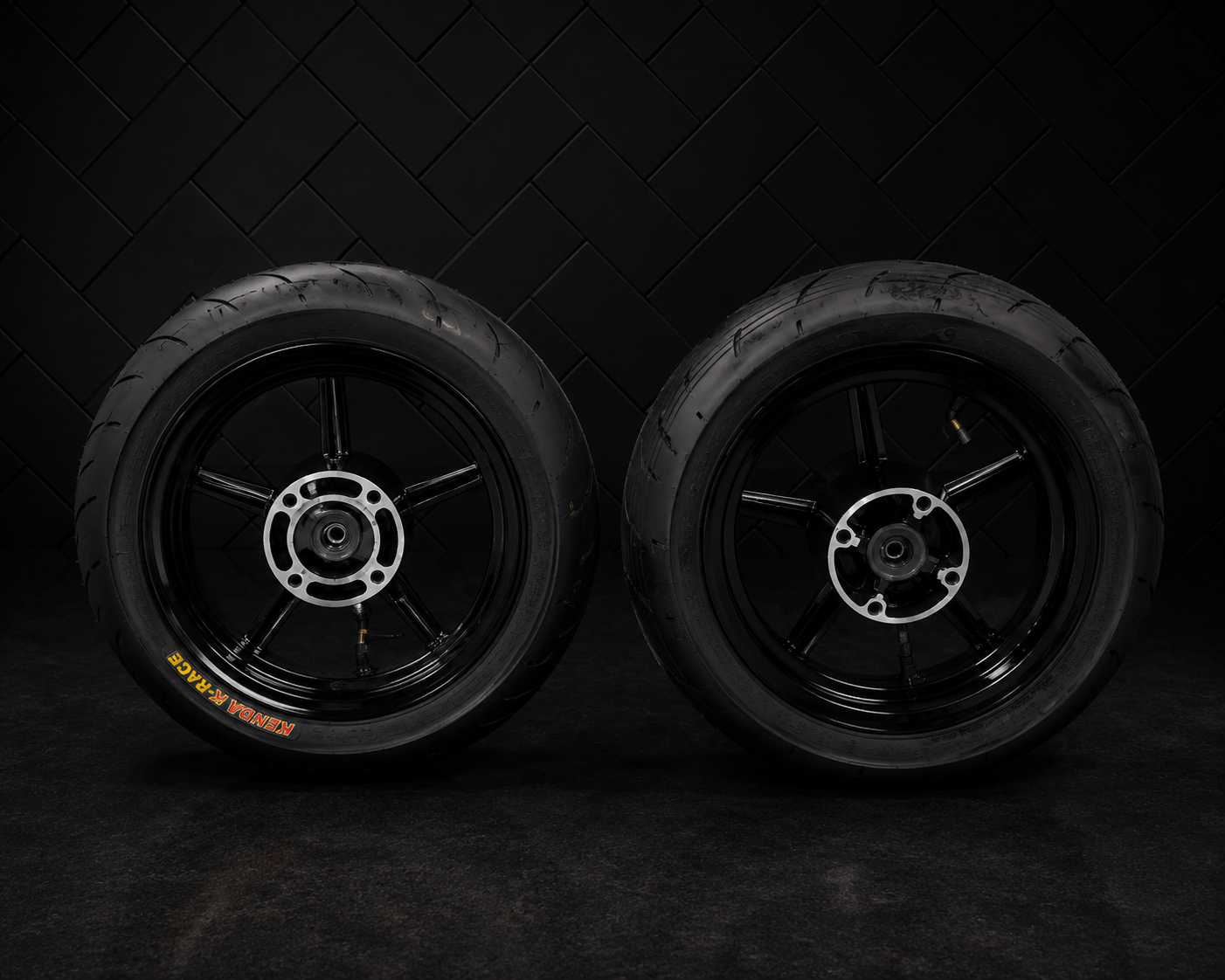 Yozma 12" Supermoto Wheel Set – Aluminum Rims & Supermoto Tires for Yozma IN10, Tuttio & More